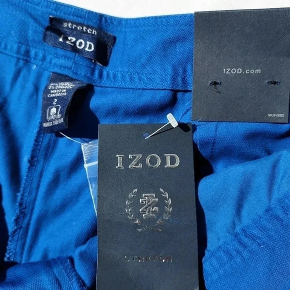 NWT IZOD Womens Stretch Adjustable Length Cargo Pants Size 2 in Blue - Picture 8 of 9